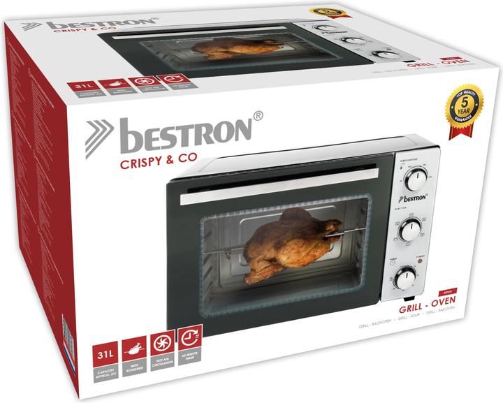 Produktbild Bestron Grill-Backofen mit Drehspiess und umluftfunktion