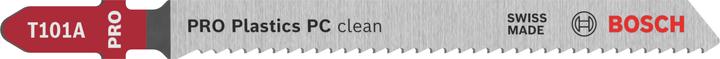 Actual product image Bosch Professional Zubehör PRO Plastics PC clean T101A jigsaw blade, 100 mm, 3 pcs.