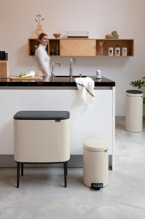 Immagine prodotto Brabantia Cestino per il riciclaggio Bo Touch Bin 11 l/23 l, Beige chiaro (34 l)