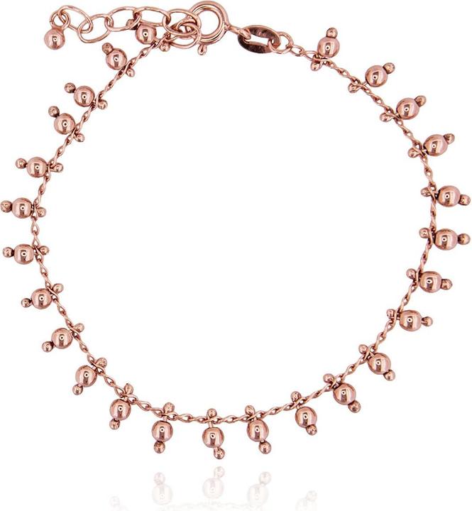 Immagine prodotto Leyda Bracciale con ciondolo (19 cm, placcato oro 750 / oro 18 K, Argento 925)