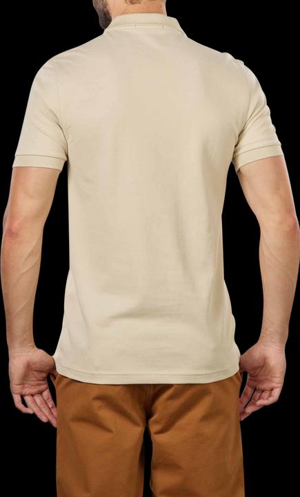 Actual product image Fred Perry Plain Polo Shirt Short Sleeve Oatmeal (XL)