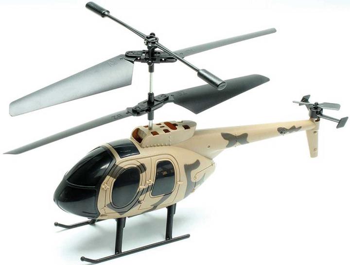 Actual product image FliteZone Hughes MD500 Micro Camo 3-channel helicopter, RTF