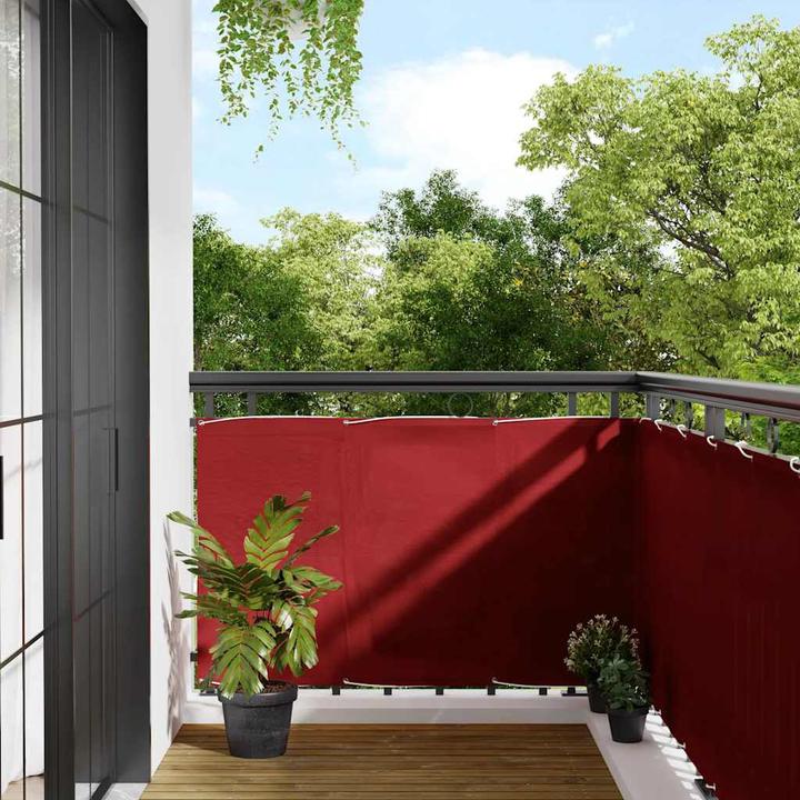 Produktbild VidaXL Balkon-Sichtschutz Oxford-Gewebe Rot (800 cm)