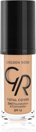 Actual product image Golden Rose Total Cover 2 in 1 SPF15 Foundation & Concealer 04 Beige (04 Beige)