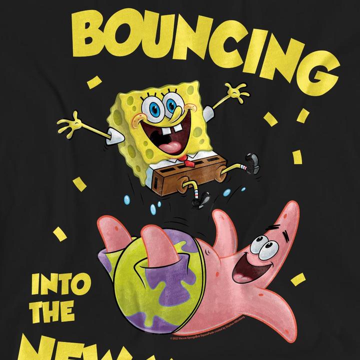 Produktbild Spongebob Squarepants Bouncing Into The New Year TShirt (XL)