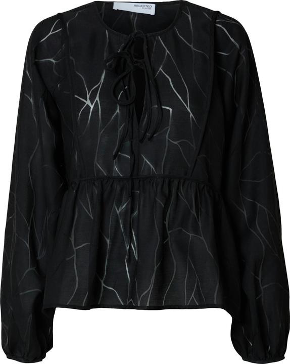 Selected Femme Slfnicola Ls Tie Top B