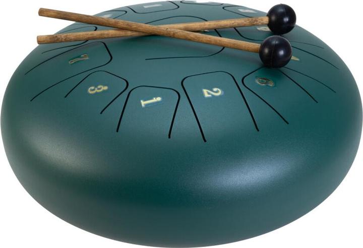 Actual product image Dimavery TD-12, Steel Tongue Drum, green
