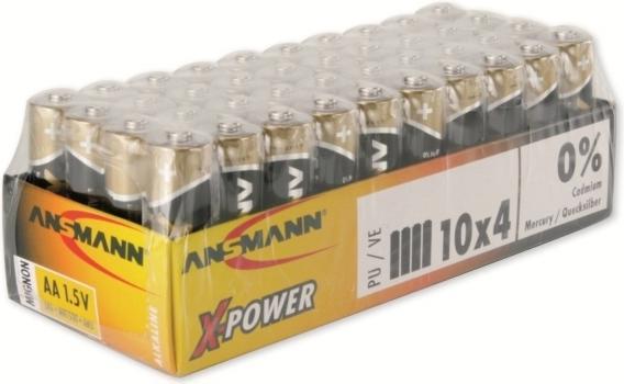 Image du produit Ansmann Pile AA 40, 40x Mignon, LR6/1.5V/40er Box (40 pcs, AA)