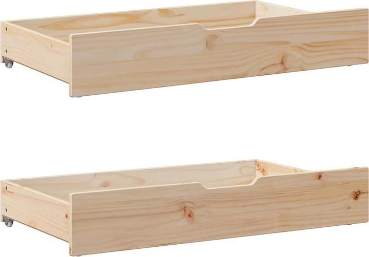 Produktbild VidaXL Tagesbett Gästebett Bettsofa Schlafsofa Schubladen 80x200cm Massivholz (80 x 200 cm)