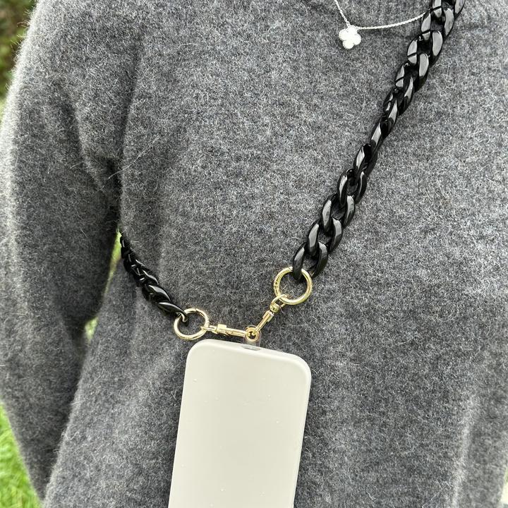 Produktbild PhoneLook Universal Umhängekette Befestigung für Hülle/Case Telefon bunte Kette (Mittellang)