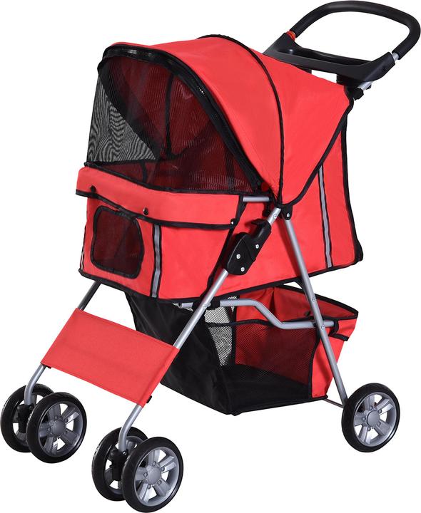 Produktbild PawHut Hunde Stroller mit Gitternetz (Hund, Faltbar)