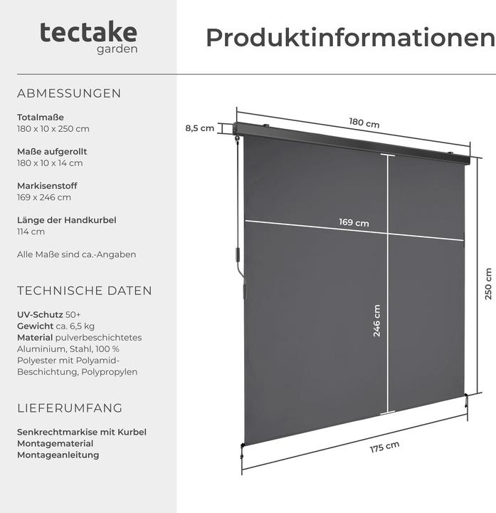 Produktbild tectake Eloise (1.80 m)