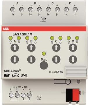 Actual product image ABB JA/S4.SMI.1M JA/S4.SMI.1M Blind actuator Man, 4F, SMI (Shutter actuator)