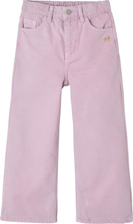 Actual product image Vertbaudet Weite Mädchen Hose mit Blumenstickerei (158)