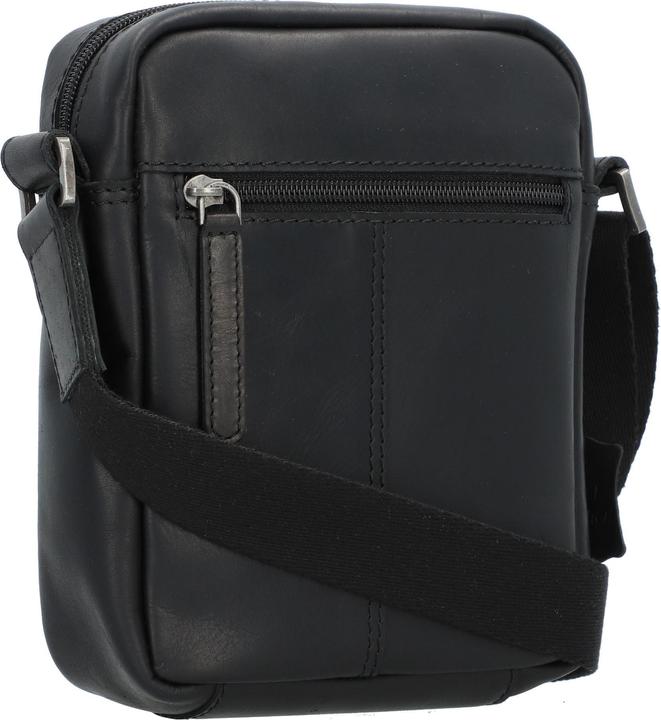 Immagine prodotto Greenburry Borsa a tracolla in pura pelle nera da 15 cm