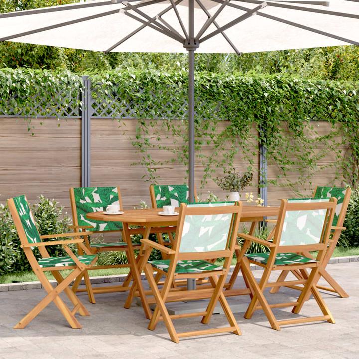 Produktbild VidaXL Gartenmöbel Essgruppe Gartengarnitur Sitzgruppe 7-tlg. Massivholz Akazie (160 cm)