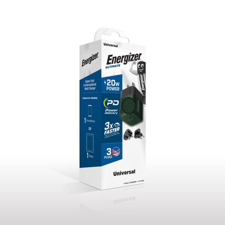 Immagine prodotto Energizer Caricabatterie Power Delivery - 20 W - UE/UK/USA, verde (20 W)
