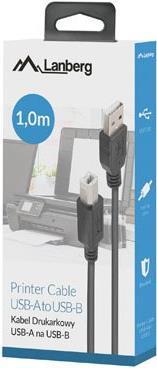Immagine prodotto Lanberg CA-USBA-10CC-0005-BK Cavo USB 0 5 m 2.0 USB B Nero (1 m, USB 2.0)