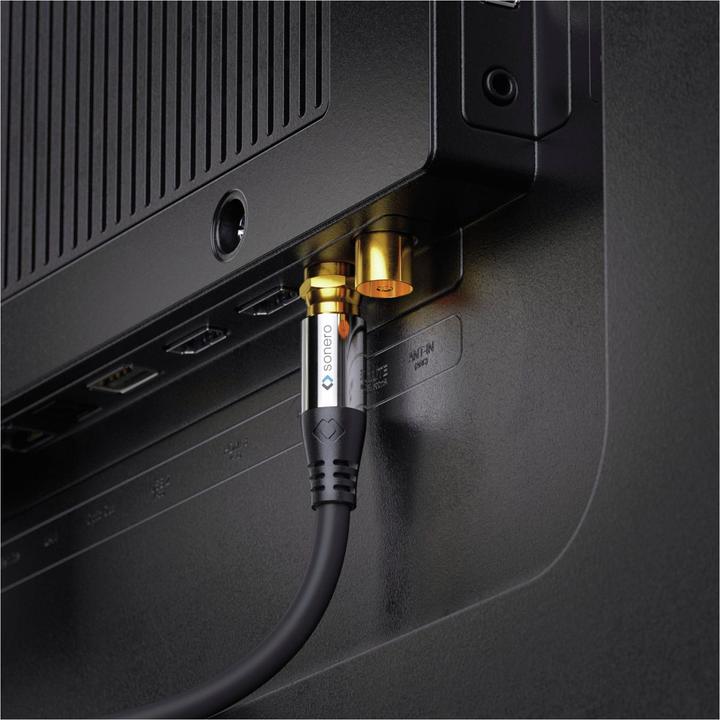Produktbild Purelink sonero® Premium Sat Antennenkabel / Koaxialkabel, 7,50m, schwarz (Antennenkabel)