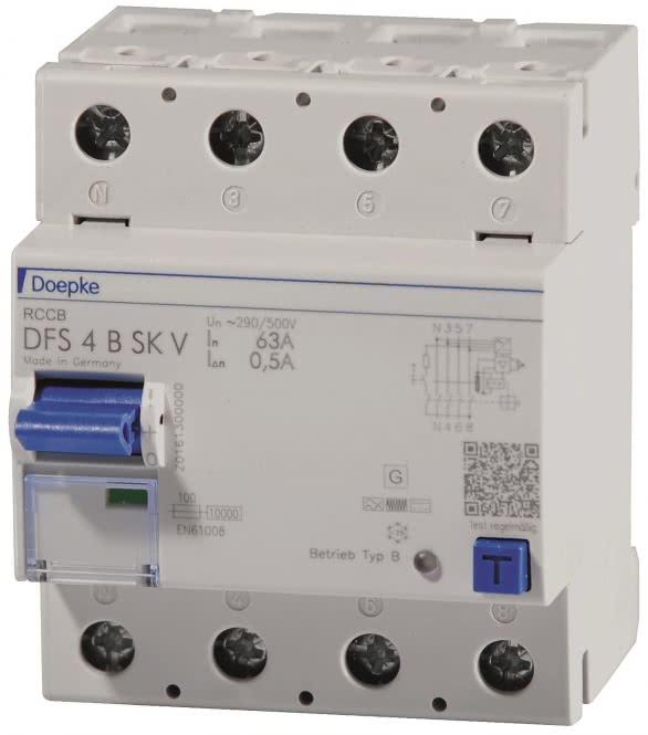 Doepke DOEP DFS4 063-4/0,03-B SK V500 RCD 63A 30mA Ty