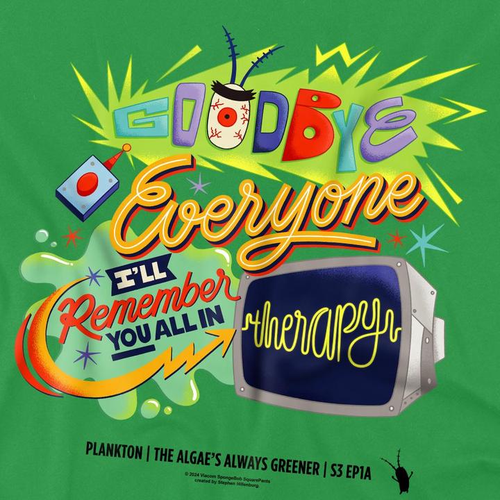 Immagine prodotto Spongebob Squarepants Therapy Maglietta Plankton Uomo (4XL)