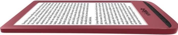Actual product image Vivlio Touch Lux 5 eBook Reader WLAN Burgundy (6", 8 GB, Ruby Red)