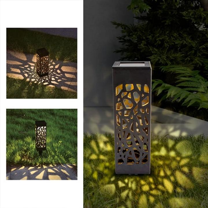 Produktbild Eaxus 3er-Set LED Solar Gartenleuchte mit Erdspiess, Garten-Laterne mit Solarpanel (IP44)