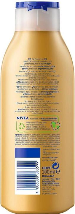 Image du produit NIVEA Q10 Straffende Body Lotion + Bronze (Lotion pour le corps, 200 ml)