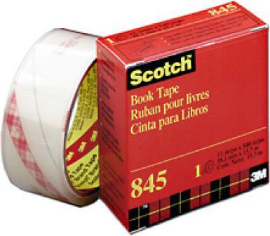 Image du produit Scotch Ruban de livre 845 PP - transparent/13.7m (50 mm)