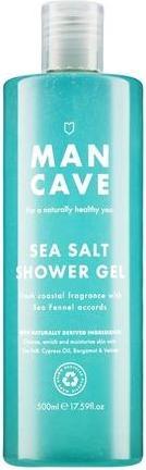 Actual product image ManCave Sea Salt Shower Gel 500ml for Men Refreshing Coastal Aroma Natural Formulation Sulphate and (500 ml)