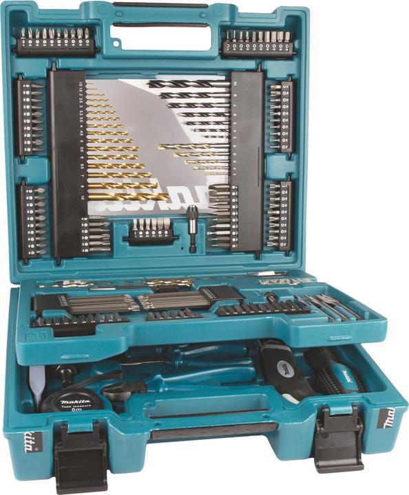 Produktbild Makita Bits Bohrer Werkzeug Sortiment 200-tlg. (1 mm, 1.5 mm, 2 mm, 2.5 mm, 3 mm, 3.2 mm, 3.5 mm, 4 mm, 4.5 mm, 5 mm, 5.5 mm, 6 mm, 6.5 mm, 7 mm, 8 mm, 10 mm)