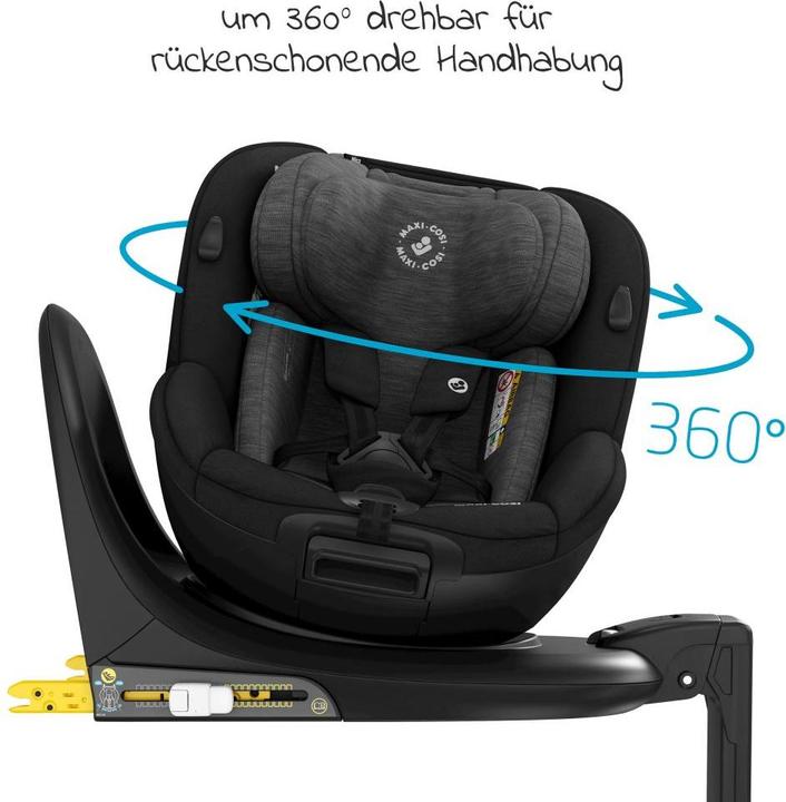 Produktbild Maxi-Cosi Mica Authentic Black (Reboarder, ECE R129/i-Size Norm)