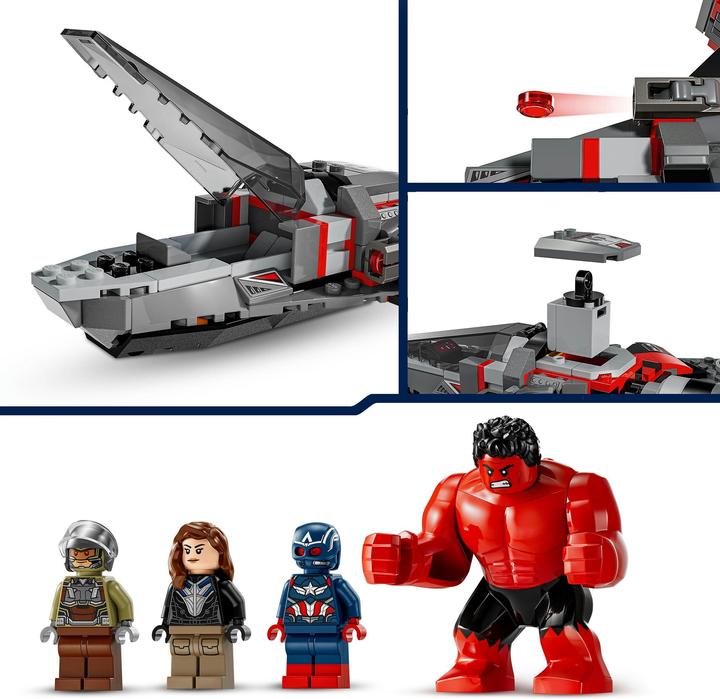 Actual product image LEGO Showdown zwischen Captain America und Red Hulk (76292, LEGO Marvel)
