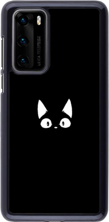 Actual product image PhoneLook Cover Funny cat on black (Huawei P40)