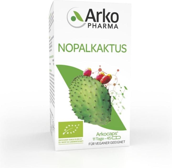 Arkopharma Arkocaps Nopalkaktus Kapseln (45 Stück, Kapseln, 45 g)