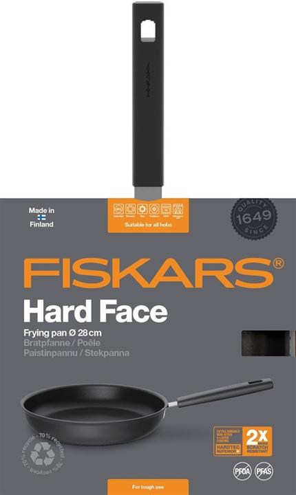 Image du produit Fiskars Friteuse Hard Face 1052224, 28 cm (28 cm, Poêle à frire, Aluminium)