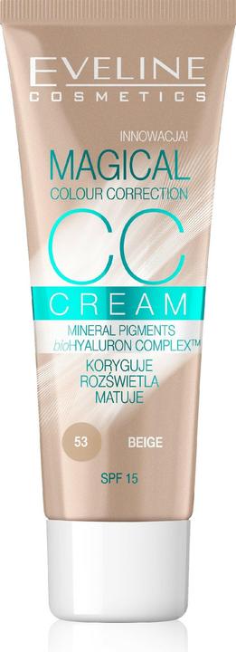 Produktbild Eveline Magical Colour Correction CC Cream SPF15 multifunkcyjny podkład 53 Beige 30ml (Beige)