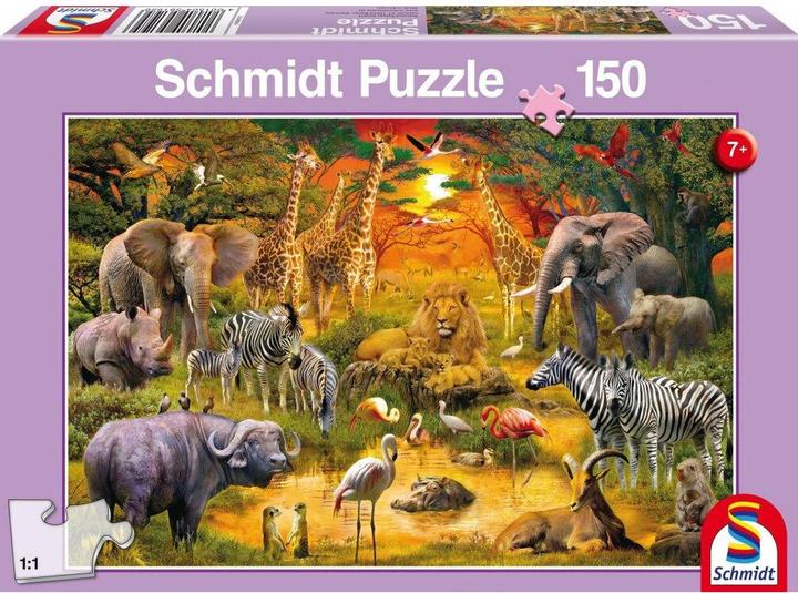 Produktbild Schmidt Spiele Tiere in Afrika (150 Teile)