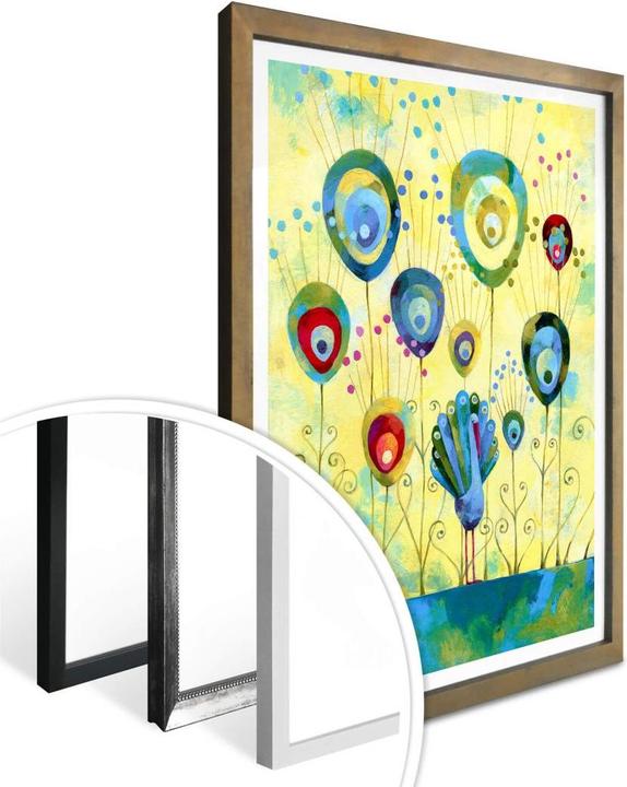 Immagine prodotto Trenddeko Blanz - Piume di Pavone (80 x 100 cm)