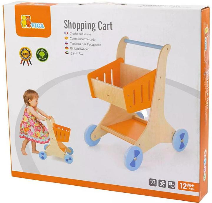 Immagine prodotto Viga Toys Carrello della spesa in legno