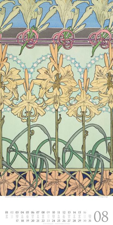 Produktbild Alfons Mucha Kalender 2026 (33 x 66 cm, Harter Einband, Deutsch, Französisch, Englisch)