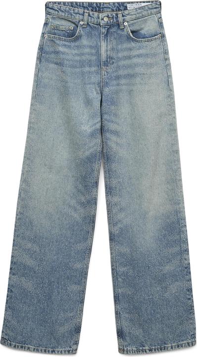 Vero Moda VMTESSA Hohe Taille Weiter Beinschnitt Jeans Weit geschnitten (W26/L32)