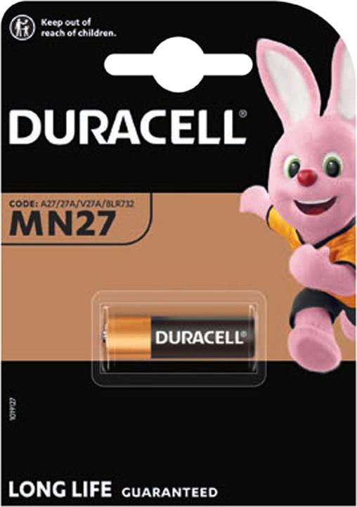 Produktbild Duracell MN27, LR27 A Alkaline Batterie, 12 Volt, Abmessungen 28,8 x 8 mm (LR27)