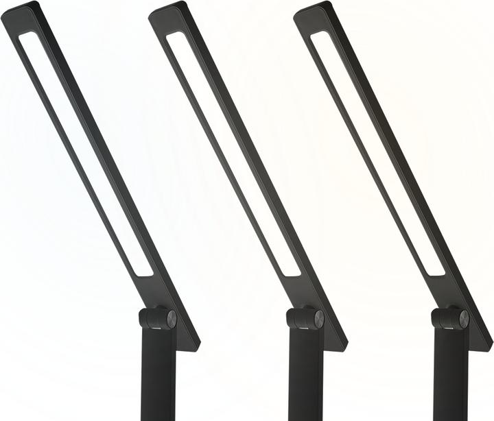 Image du produit Lasmex Lampe de bureau LED 10W, 3000/4500/6000K, chargement par induction, commande tactile, variateur