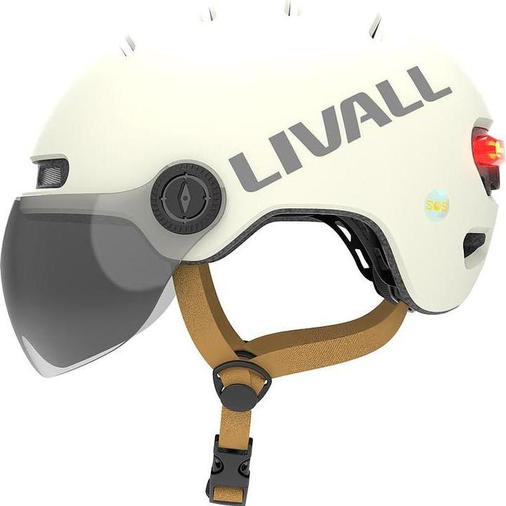 Livall CASQUE INTELLIGENT L23 Ivory White M (54 - 58 cm, M)