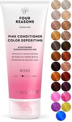Actual product image Four Reasons Color Mask Rose Pink Toning Treatment Color Depositing Conditioner 6.76 fl oz (1000 ml)