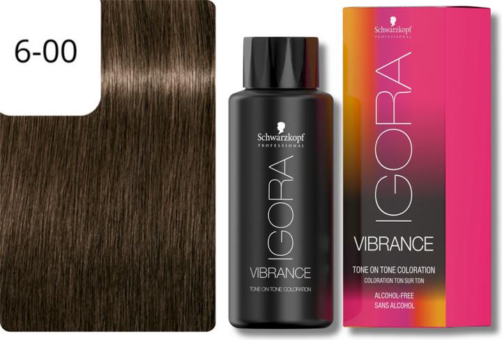 Produktbild Schwarzkopf Professional IGORA VIBRANCE Tone On Tone Coloration (6-00 Dunkelblond Natur Extra)