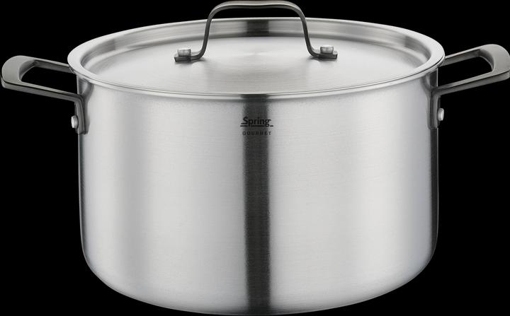 Actual product image Spring Gourmet saucepan black (24 cm, Pot, Stainless steel)