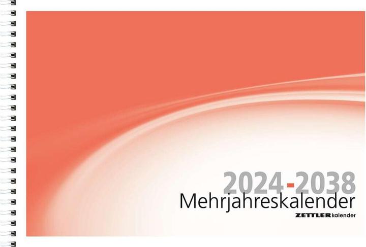 Image du produit Calendrier pluriannuel - 15 ans - 29,9x20,6 cm - 6 mois sur 1 page - Calendrier pluriannuel - (Couverture rigide, Allemand)