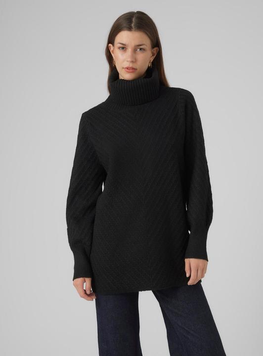 Produktbild Vero Moda VMANJASTINNA LONG COWL PULLOVER GA EXC Strickpullover (S)